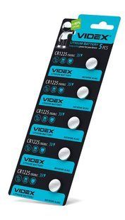 Батарейка літієва Videx CR1225 5шт BLISTER CARD CR1225 5pc фото