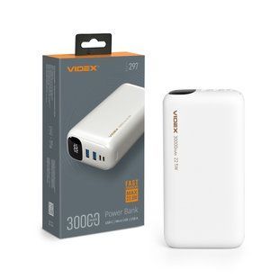 Повербанк 30000mAh VIDEX VPB-297 22.5W White VPB-297-W фото