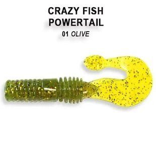 Силіконова приманка Crazy Fish Powertail 2.8" 4-7-2-6 фото