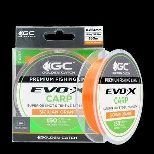 Волосінь GC Evo-X Carp 150м Sicilian Orange 4039155 фото