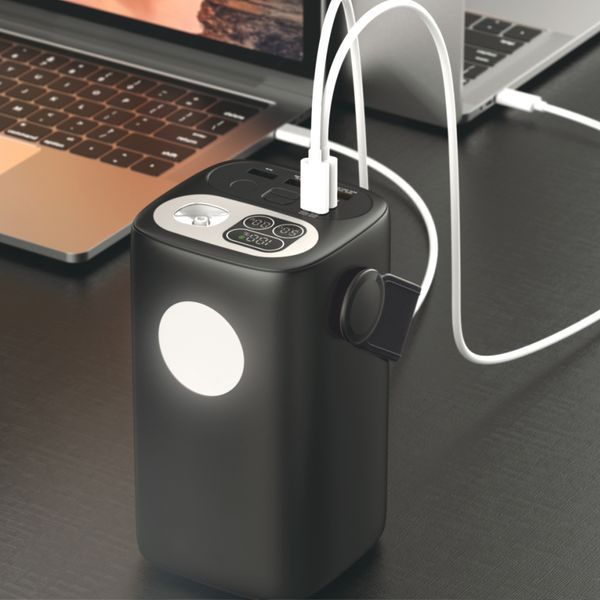 Повербанк 60000mAh TITANUM WC60 PD100W Black TPB-WC60-B фото