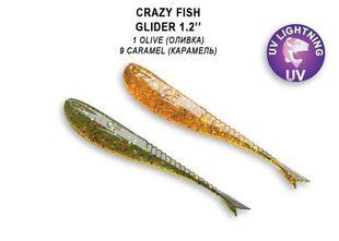 Силіконова приманка Crazy Fish GLIDER 1.2" 70-30-6/68-1 фото