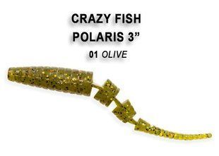 Силіконова приманка Crazy Fish Polaris 3" 24-68-99-6 фото