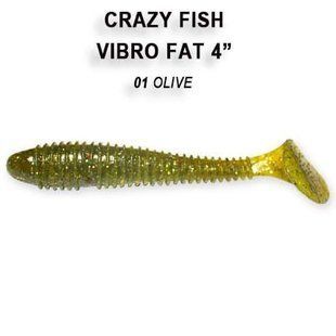 Силіконова приманка Crazy Fish Vibro Fat 4'' 15-100-28d-6 фото
