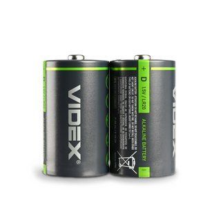 Батарейка лужна Videx LR20/D 2шт SHRINK LR2O/D 2pcs S фото
