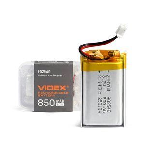 Акумулятор VIDEX Li-pol VLF-B902540-85 850mAh 1шт VLF-B902540-85 фото