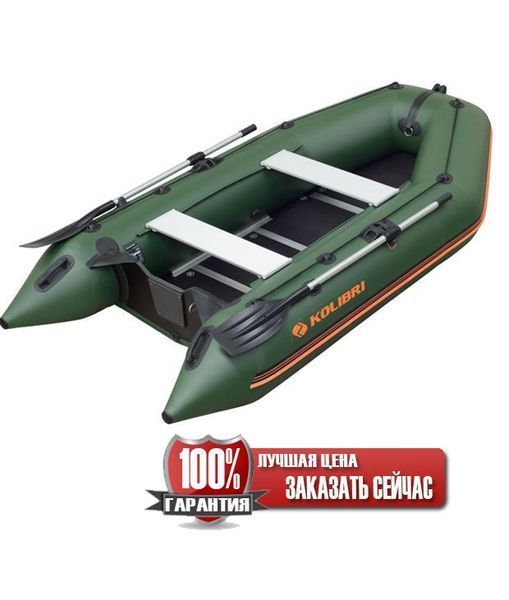 Надувний човен Kolibri KM-330D зелений 64430630 фото