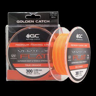 Волосінь GC Verte-X Flat 300м True Orange 4039020 фото