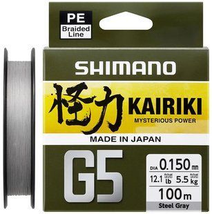 Шнур Shimano Kairiki G5 (Steel Gray) 2266.46.31 фото