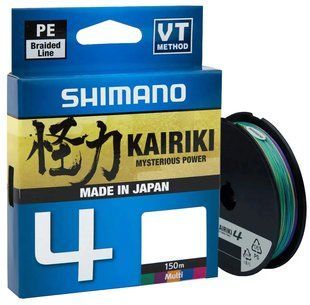 Шнур Shimano Kairiki 4 PE (Multi Color) 2266.45.94 фото