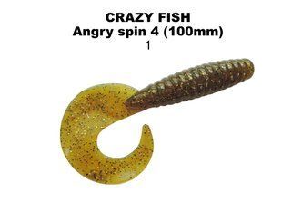 Силіконова приманка Crazy Fish Angry Spin 4" 83-100-99-6 фото