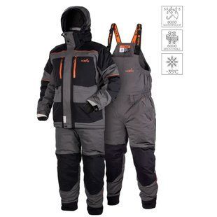 Костюм зимовий мембран. Norfin DISCOVERY 3 GR (сіро-чорний) -35&deg; / 8000мм 453306-XXXL фото