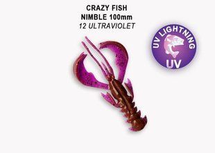 Силіконова приманка Crazy Fish Nimble 4" (5 шт в упаковці) 43-100-28d-6-V фото