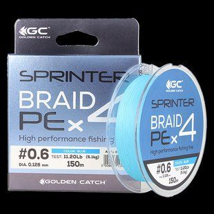 Шнур GC Sprinter PE X4 150 Blue 4139316 фото
