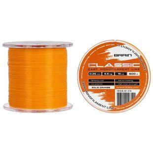 Волосінь Brain Classic Carp Line (solid orange) 600m 1858.81.12 фото