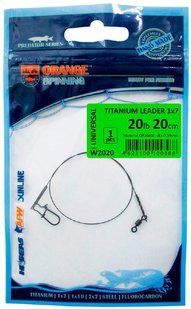 Повідець UKRSPIN Orange Spinning титан 1x7 1590.03.96 фото