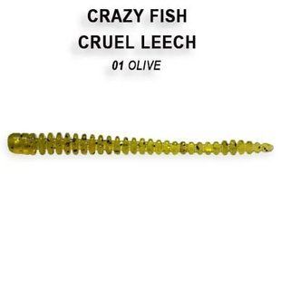 Силіконова приманка Crazy Fish Cruel Leech 2.2'' 8-55-89-6 фото