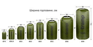 Гермомішок Tramp PVC Diamond Rip-Stop 100 л Оливковий UTRA-118-olive фото