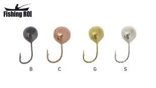 Мормишка вольфрамова Fishing ROI Шар з отвором 5mm 1,18gr 400-19-5-B фото