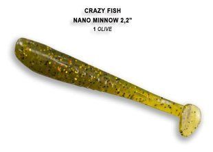 Силіконова приманка Crazy Fish Nano Minnow 2.2" 22-55-16-6 фото