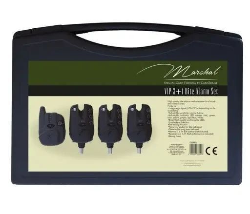 Сигналізатори Carp Zoom Marshal VIP 3 + 1 Bite Alarm Set CZ0503 фото