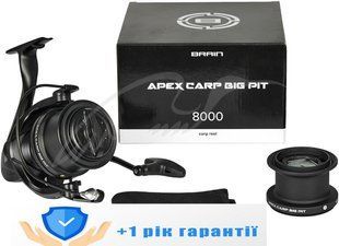 Котушка Brain Apex Carp Big Pit 8000 6+1BB 1858.46.84 фото