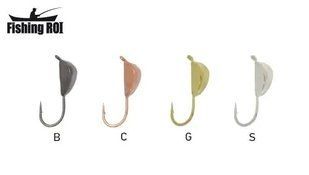 Мормишка вольфрамова Fishing ROI Ракушка з вушком 4mm 0,97gr 400-22-4-G фото