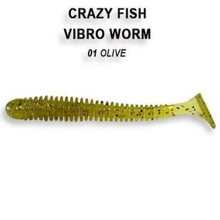 Силіконова приманка Crazy Fish Vibro Worm 2'' 3-50-8-1 фото