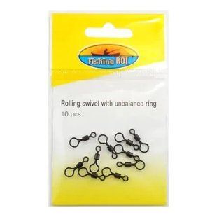 Вертлюжок Fishing ROI Rolling swivel with unbalance ring N8055 фото