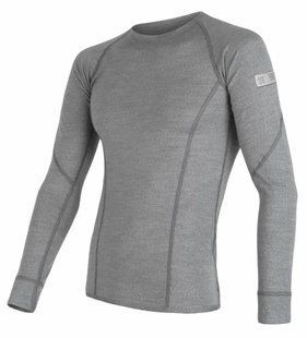 Термофутболка SENSOR MERINO ACTIVE з довгим рукавом чоловіча сіра 17200020-04 фото