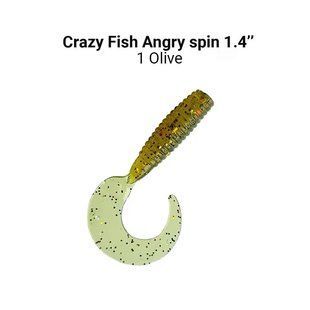 Силіконова приманка Crazy Fish Angry Spin 1.4" 78-35-9-6 фото