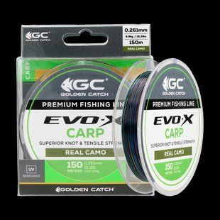 Волосінь GC Evo-X Carp 150м Real Camo 4039175 фото