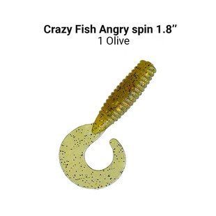 Силіконова приманка Crazy Fish Angry Spin 1.8" 79-45-99-6 фото