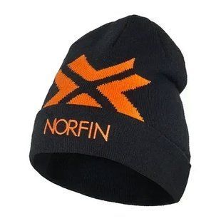 Шапка в'язана Norfin STAR OR (акрил / чорний + помаранч.) 302722-XL фото